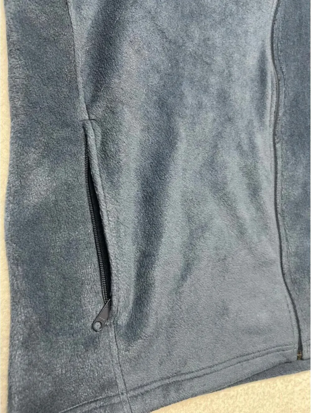 Columbia Mens Full Zip Fleece Vest 3X Casual Classic Sleeveless Blue Outdoor